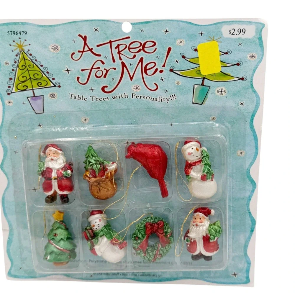 Hobby Lobby A Tree for Me Mini Christmas Ornaments Lot 49 Tabletop Tree NOS